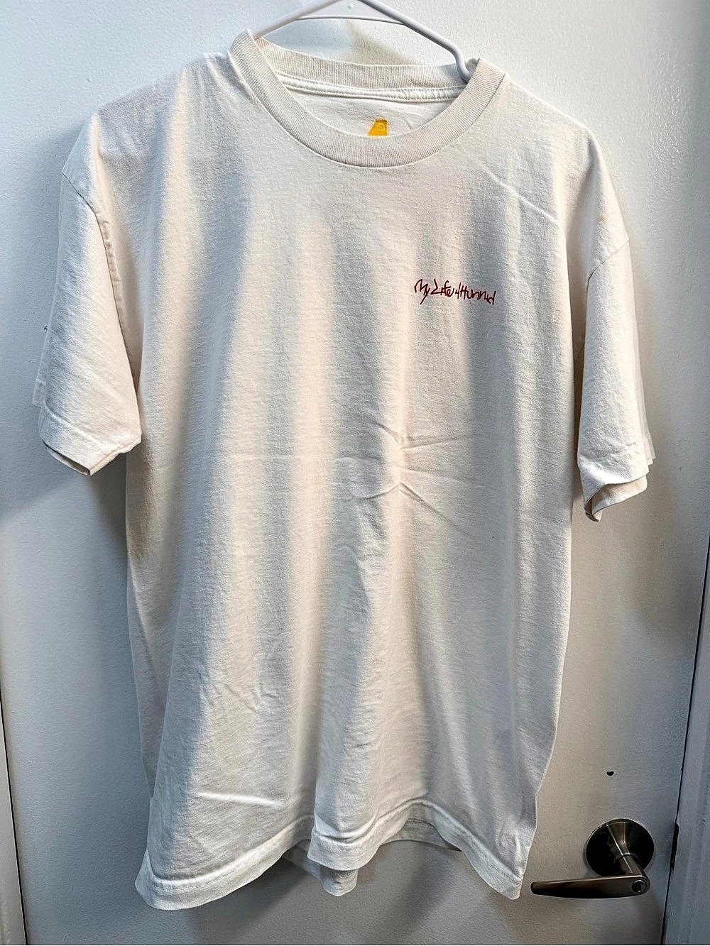 4Hunnid Stay Down Never Fold T-Shirt White Large